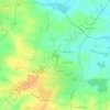 Mappa topografica Romagné, altitudine, rilievo