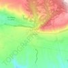 Mappa topografica Borgo Celano, altitudine, rilievo