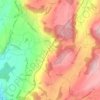 Mappa topografica Vauderens, altitudine, rilievo