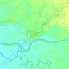 Mappa topografica Platero, altitudine, rilievo