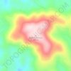Mappa topografica Short Mountain, altitudine, rilievo