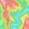 Mappa topografica Le Moulinot, altitudine, rilievo