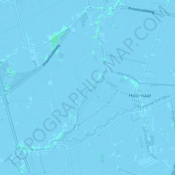 Mappa topografica Overslingeland, altitudine, rilievo