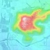 Mappa topografica Chamundipuram, altitudine, rilievo