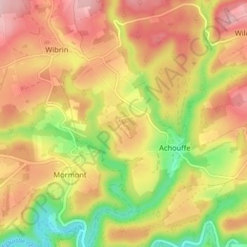 Mappa topografica Les Onays, altitudine, rilievo