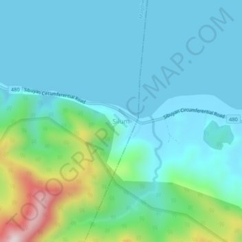 Mappa topografica Silum, altitudine, rilievo