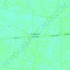 Mappa topografica Gosberton Clough, altitudine, rilievo