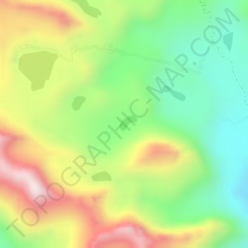 Mappa topografica Muntho Dhalo, altitudine, rilievo