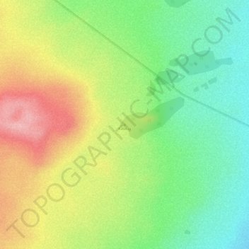 Mappa topografica Kalalua, altitudine, rilievo