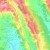 Mappa topografica Lechen, altitudine, rilievo