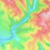 Mappa topografica Travers de Metge, altitudine, rilievo