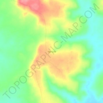 Mappa topografica São Luis, altitudine, rilievo