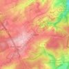 Mappa topografica Tondorf, altitudine, rilievo