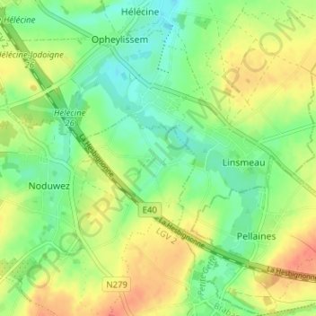 Mappa topografica Libertange, altitudine, rilievo