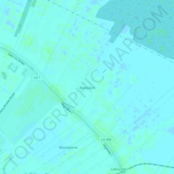 Mappa topografica Beaujolais, altitudine, rilievo