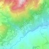 Mappa topografica Acquabona, altitudine, rilievo