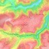 Mappa topografica Lützingen, altitudine, rilievo