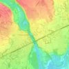 Mappa topografica Capriate, altitudine, rilievo