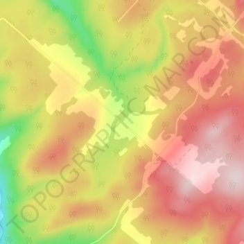Mappa topografica Le Renversé, altitudine, rilievo