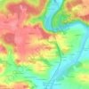 Mappa topografica La Roselais, altitudine, rilievo