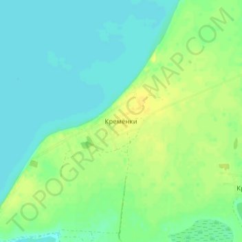 Mappa topografica Кременки, altitudine, rilievo