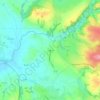 Mappa topografica Le Batut, altitudine, rilievo