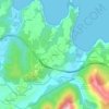 Mappa topografica Lamuño, altitudine, rilievo