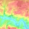 Mappa topografica Chez les Simon, altitudine, rilievo