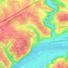 Mappa topografica Le Vaud, altitudine, rilievo