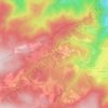 Mappa topografica Les Montagnès, altitudine, rilievo