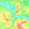 Mappa topografica Breinton Common, altitudine, rilievo