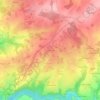 Mappa topografica Chanteloube, altitudine, rilievo