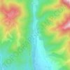 Mappa topografica Pojorâta, altitudine, rilievo