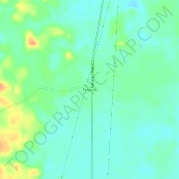 Mappa topografica Tampak, altitudine, rilievo