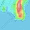 Mappa topografica Grotte préhistorique du Lazaret, altitudine, rilievo