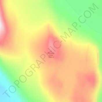 Mappa topografica Faraway How, altitudine, rilievo
