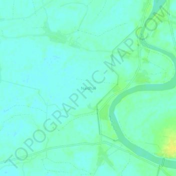 Mappa topografica Naidhal, altitudine, rilievo