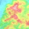 Mappa topografica Almornos, altitudine, rilievo