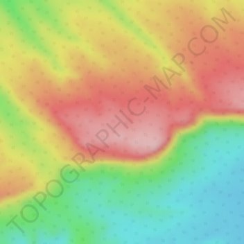 Mappa topografica Vindhya Range, altitudine, rilievo