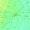 Mappa topografica Nakhon Pathom, altitudine, rilievo