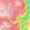 Mappa topografica Ombret, altitudine, rilievo