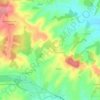 Mappa topografica Cougoussac, altitudine, rilievo