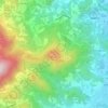 Mappa topografica Monte Rua, altitudine, rilievo