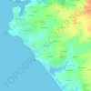 Mappa topografica Kerlaeron, altitudine, rilievo