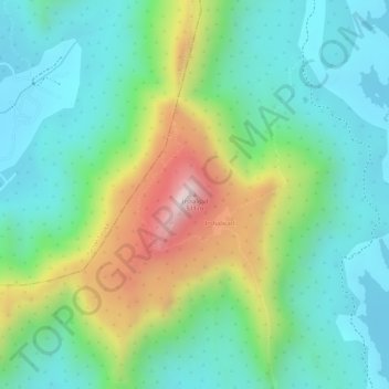 Mappa topografica Irshalgad, altitudine, rilievo