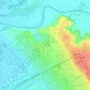 Mappa topografica Dragoncello, altitudine, rilievo