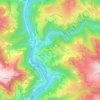 Mappa topografica Le Puech, altitudine, rilievo