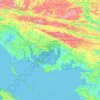 Mappa topografica Vannes, altitudine, rilievo
