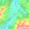 Mappa topografica Les Mosses, altitudine, rilievo