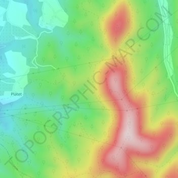 Mappa topografica Grand Serre, altitudine, rilievo